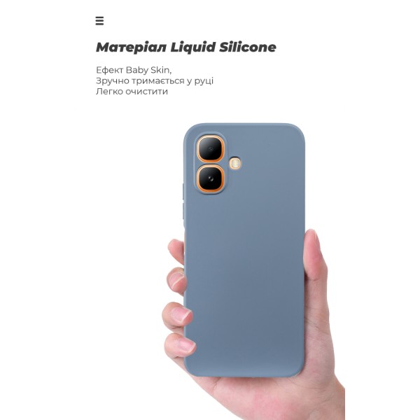 Фото - Чохол для смартфону Armorstandart ICON for Infinix Smart 20 4G Camera cover Winter Blue (ARM91386)
